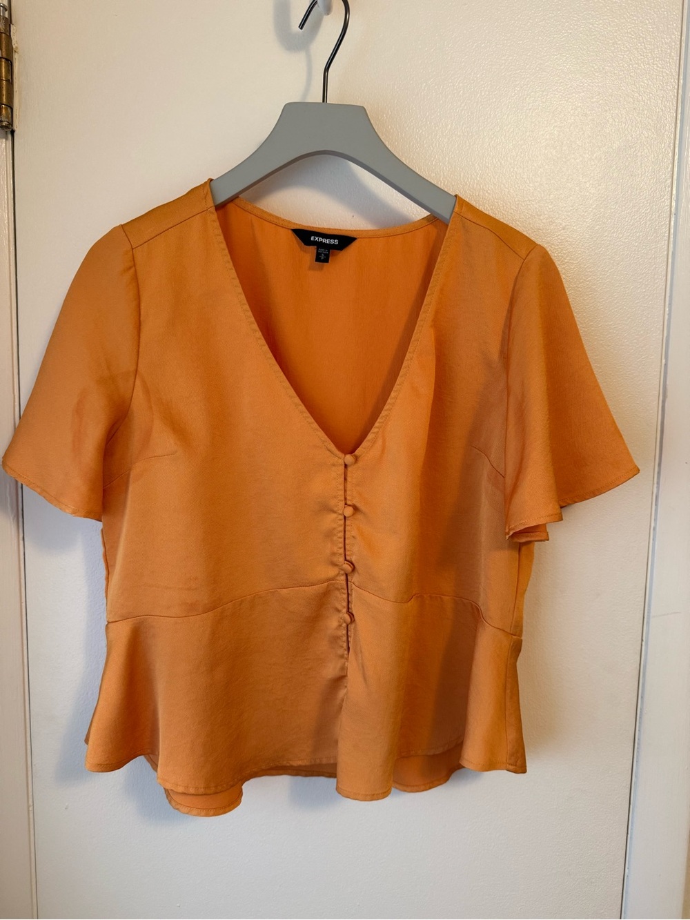 Express V-Neck Button-Front Women's Top Size Small